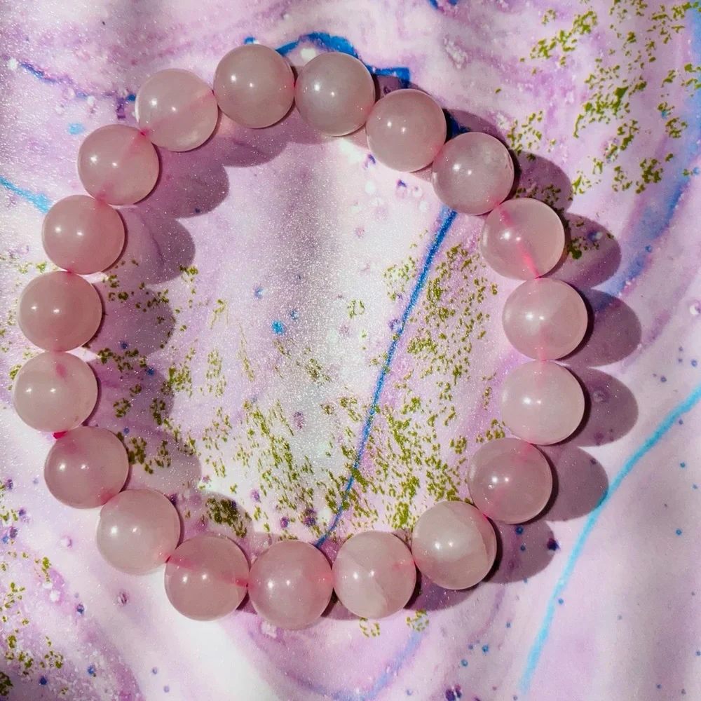 Rose Quartz Bracelet 💎🧿 - Multiple Available - Picture 1 of 2